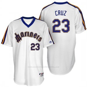 Camiseta Beisbol Hombre Seattle Mariners Nelson Cruz Turn Back The Clock Blanco