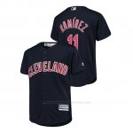Camiseta Beisbol Nino Cleveland Indians Jose Ramirez Cool Base Alternato Azul