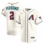 Camiseta Beisbol Hombre Arizona Diamondbacks Geraldo Perdomo Alterno Limited Crema