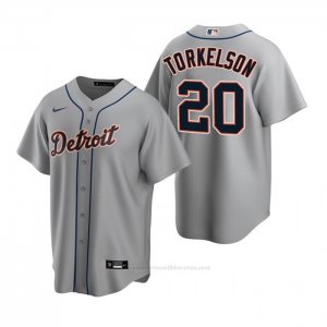 Camiseta Beisbol Hombre Detroit Tigers Spencer Torkelson Replica 2020 Gris