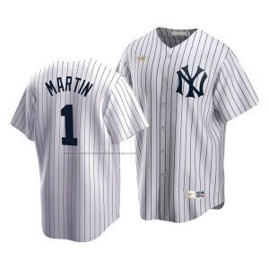 Camiseta Beisbol Hombre New York Yankees Billy Martin Cooperstown Collection Primera Blanco