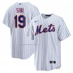 Camiseta Beisbol Hombre New York Mets Jose Siri Primera Replica Blanco