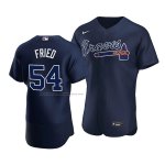 Camiseta Beisbol Hombre Atlanta Braves Max Fried Alterno Autentico Azul