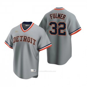 Camiseta Beisbol Hombre Detroit Tigers Michael Fulmer Cooperstown Collection Road Gris