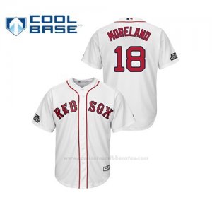 Camiseta Beisbol Hombre Boston Red Sox Mitch Moreland Cool Base 2019 London Series Blanco