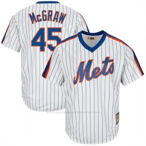 Camiseta Beisbol Hombre New York Mets Tug Mcgraw Blanco Cooperstown Coleccion