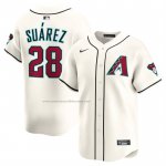 Camiseta Beisbol Hombre Arizona Diamondbacks Eugenio Suarez Primera Limited Crema