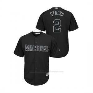 Camiseta Beisbol Hombre Seattle Mariners Tom Murphy 2019 Players Weekend Replica Negro