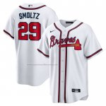 Camiseta Beisbol Hombre Atlanta Braves John Smoltz Retired Primera Replica Blanco