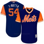 Camiseta Beisbol Hombre New York Mets 2017 Little League World Series T.j. Rivera Royal