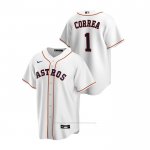 Camiseta Beisbol Hombre Houston Astros Carlos Correa Replica Primera Blanco