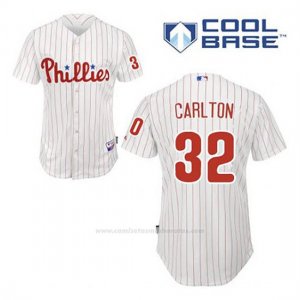 Camiseta Beisbol Hombre Philadelphia Phillies Steve Carlton 32 Blanco 1ª Cool Base