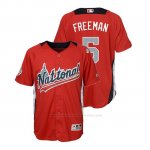 Camiseta Beisbol Nino All Star Game Freddie Freeman 2018 1ª Run Derby National League Rojo