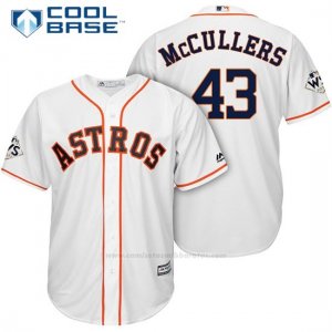 Camiseta Beisbol Hombre Houston Astros 2017 World Series Lance Mccullers Blanco Cool Base