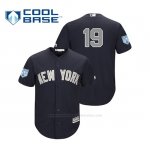 Camiseta Beisbol Hombre New York Yankees Masahiro Tanaka Cool Base Alternato Entrenamiento de Primavera 2019 Azul