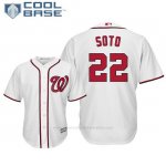 Camiseta Beisbol Hombre Washington Nationals Juan Soto Cool Base 1ª Blanco