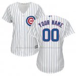 Camiseta Mujer Chicago Cubs Personalizada Blanco