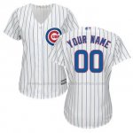 Camiseta Mujer Chicago Cubs Personalizada Blanco