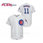 Camiseta Beisbol Hombre Chicago Cubs Yu Darvish 150th Aniversario Patch Autentico Flex Base Blanco Azul