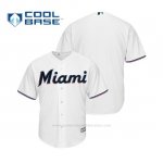 Camiseta Beisbol Hombre Miami Marlins Cool Base Majestic 1ª Personalizada 2019 Blanco