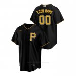 Camiseta Beisbol Hombre Pittsburgh Pirates Personalizada Replica Alterno Negro