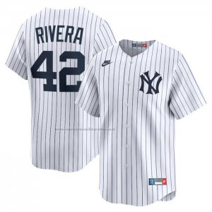 Camiseta Beisbol Hombre New York Yankees Mariano Rivera Cooperstown Collection Limited Blanco