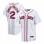 Camiseta Beisbol Hombre Boston Red Sox Isiah Kiner Falefa Primera Replica Blanco Camiseta Beisbol Hombre Boston Red Sox Isiah Kiner Falefa Primera Replica Blanco