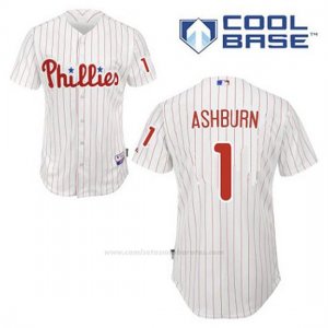 Camiseta Beisbol Hombre Philadelphia Phillies Richie Ashburn 1 Blanco 1ª Cool Base