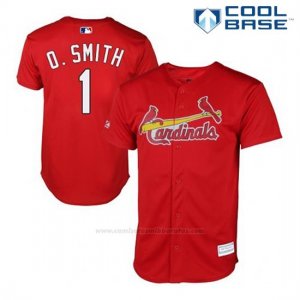 Camiseta Beisbol Hombre St. Louis Cardinals Ozzie Smith 1 Rojo Cool Base