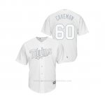 Camiseta Beisbol Hombre Minnesota Twins Jake Cave 2019 Players Weekend Replica Blanco