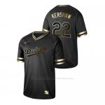 Camiseta Beisbol Hombre Los Angeles Dodgers Clayton Kershaw 2019 Golden Edition Negro