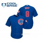 Camiseta Beisbol Hombre Chicago Cubs Ian Happ Cool Base Entrenamiento de Primavera 2019 Azul