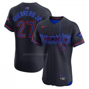 Camiseta Beisbol Hombre Toronto Blue Jays Vladimir Guerrero Jr 2024 City Connect Elite Azul
