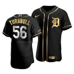 Camiseta Beisbol Hombre Detroit Tigers Spencer Turnbull Golden Edition Autentico Negro