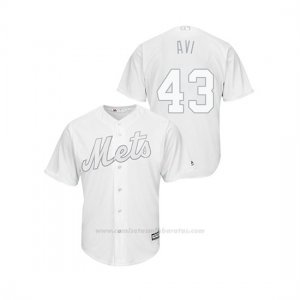 Camiseta Beisbol Hombre New York Mets Luis Avilan 2019 Players Weekend Replica Blanco