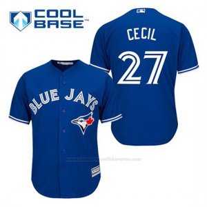 Camiseta Beisbol Hombre Toronto Blue Jays Brett Cecil 27 Azul Alterno Cool Base
