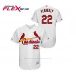 Camiseta Beisbol Hombre St. Louis Cardinals Jack Flaherty 150th Aniversario Patch Flex Base Blanco