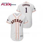 Camiseta Beisbol Hombre Houston Astros Carlos Correa 2019 Postseason Flex Base Blanco