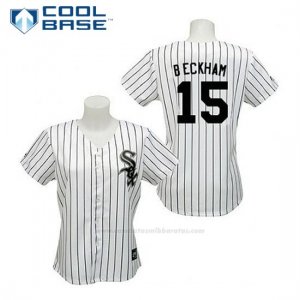 Camiseta Beisbol Hombre Chicago White Sox 15 Gordon Beckham Blanco Cool Base