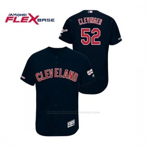 Camiseta Beisbol Hombre Cleveland Indians Mike Clevinger 150th Aniversario Patch 2019 All Star Game Flex Base Azul