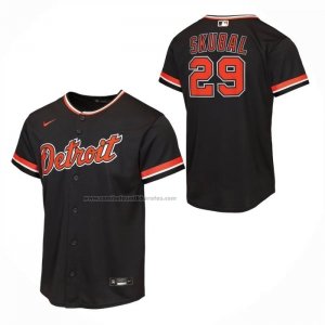 Camiseta Beisbol Nino Detroit Tigers Tarik Skubal Alterno Replica Azul