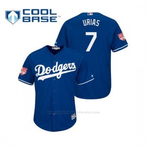 Camiseta Beisbol Hombre Los Angeles Dodgers Julio Urias Cool Base Entrenamiento de Primavera 2019 Azul