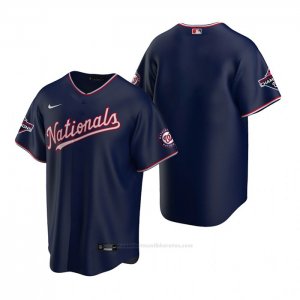 Camiseta Beisbol Hombre Washington Nationals Replica Azul