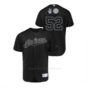 Camiseta Beisbol Hombre Cleveland Indians Mike Clevinger 2019 Players Weekend Autentico Negro