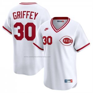 Camiseta Beisbol Hombre Cincinnati Reds Ken Griffey Throwback Cooperstown Collection Limited Blanco