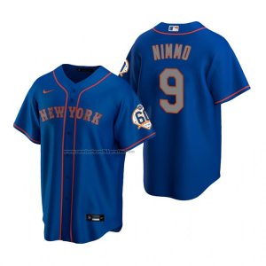 Camiseta Beisbol Hombre New York Mets Brandon Nimmo Replica Azul