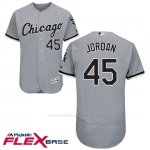 Camiseta Beisbol Hombre Chicago White Sox Michael Jordan 45 Autentico Coleccion Gris Flex Base