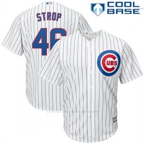 Camiseta Beisbol Hombre Chicago Cubs 46 Pedro Strop Blanco Cool Base