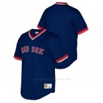 Camiseta Beisbol Nino Boston Red Sox Cooperstown Collection Mesh Wordmark V-Neck Azul
