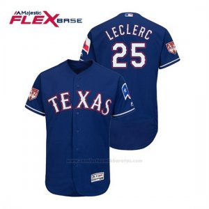 Camiseta Beisbol Hombre Texas Rangers Jose Leclerc Flex Base Entrenamiento de Primavera 2019 Azul